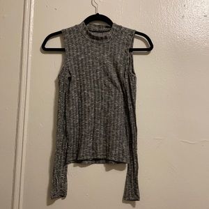 Cold shoulder sweater